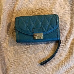 Vera Bradley quilted leather wristlet